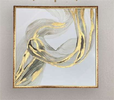 Gold Detay Soft Doku İşlemli Kanvas Tablo I  I KZY-AB-789