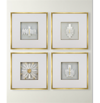 Gold Soyut Tablo I KZY-UV-3517