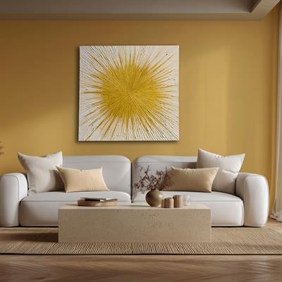 Güneş Yağlıboya Duvar Aksesuarı I KZY-EXC-460