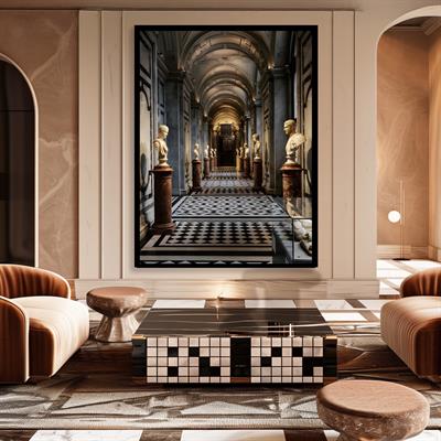 Mermer Büst Detay Pasaj Tablo I KZY-UV-5128