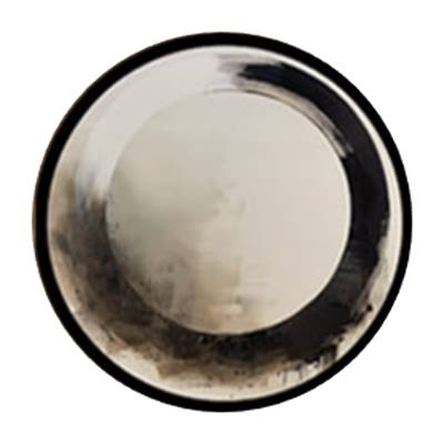 Mocha Soyut Yuvarlak Tablo I KZY-CDA-469