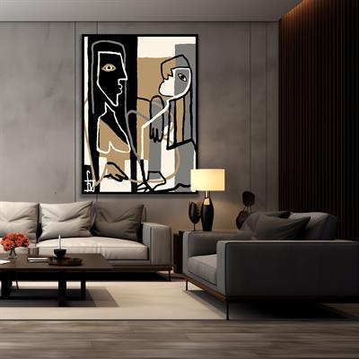 MODERN PICASSO DETAY TABLO I KZY-UV-5020-S