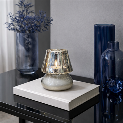 Moonlight Füme Gümüş Mumluk I KZY-LMN-284-FÜME - SİLVER