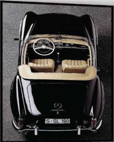 Retro Siyah Araba Tablo KZY-UV-2304