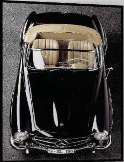 Retro Siyah Araba Tablo KZY-UV-2304