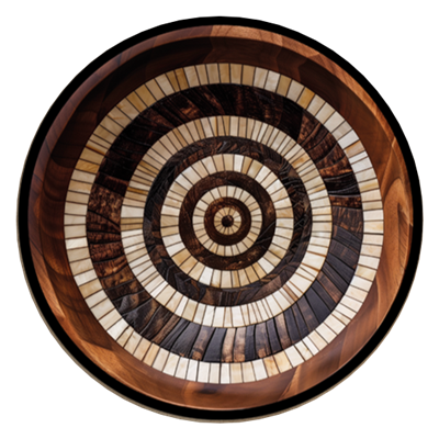 Rustik Göz Detay Yuvarlak Model  Tablo KZY-CDA-456