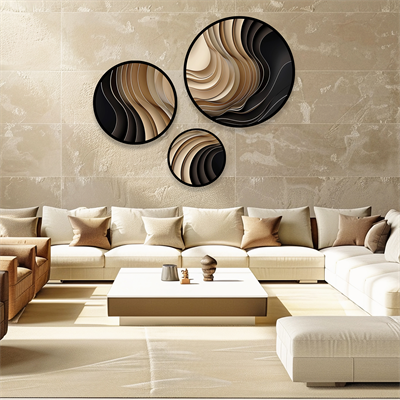 Sarmal Desen Mocha Detay Tablo KZY-CDA-452
