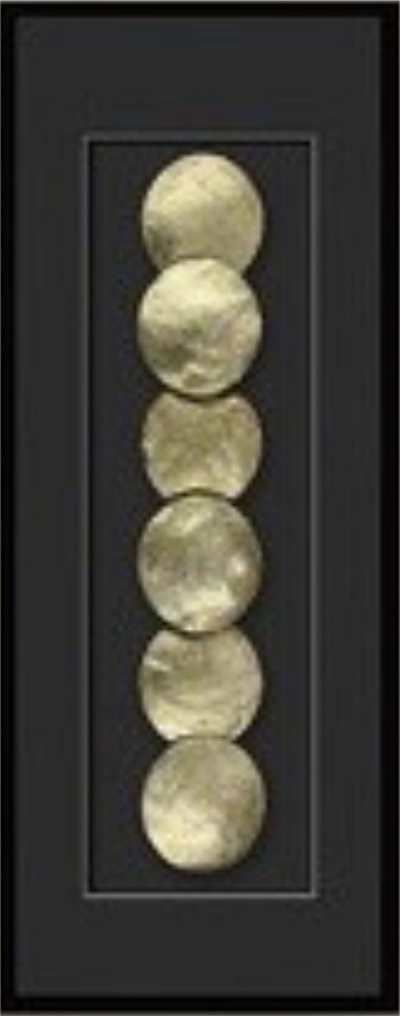 Soyut Gold Midye Tablo KZY-UV-2851-A