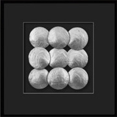 Soyut Gümüş Midye Tablo KZY-UV-2851