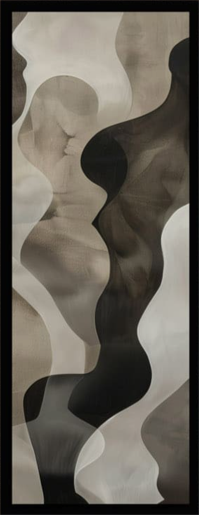 Soyut Silüetlerin Dansı Tablo KZY-UV-5097