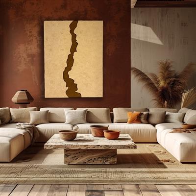 Toprak Form Katmanlı Duvar Aksesuarı I KZY-EXC-413