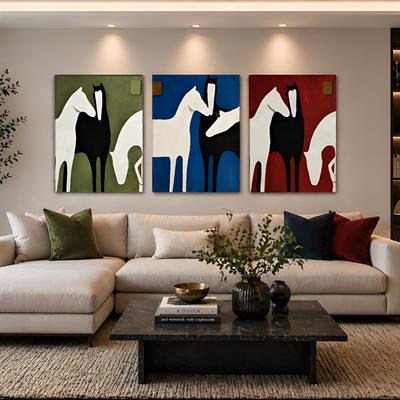 Yeşil Renk Detay At Bohem Duvar Aksesuarı I KZY-EXC-489