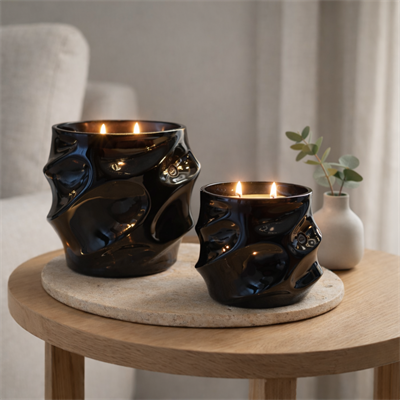 Zigzag Model Mum Siyah I KZY-LMN-201