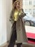 Premium Apoletli Poliviskon Trench Haki 
