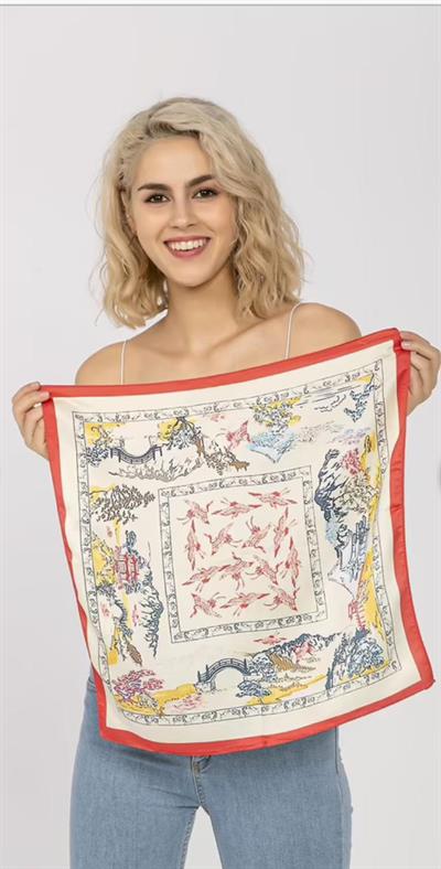Bandana Beyaz Desenli