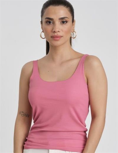 Basic Likralı Bel Boy Atlet Pembe