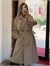 Premium Apoletli Poliviskon Trench Camel