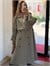 Premium Apoletli Poliviskon Trench Haki 