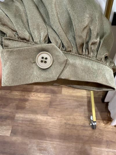 Premium Şalvar Saten Pantolon Haki
