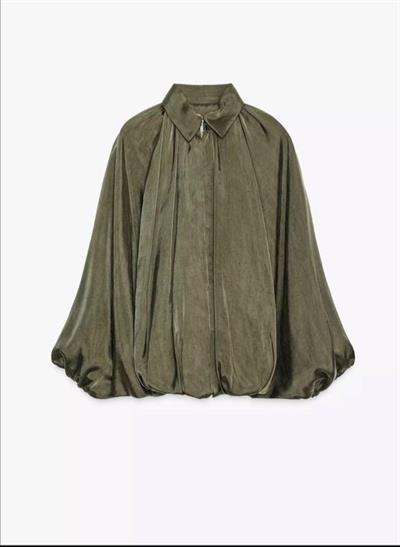 Premium Saten Bomber Ceket Haki Yeni
