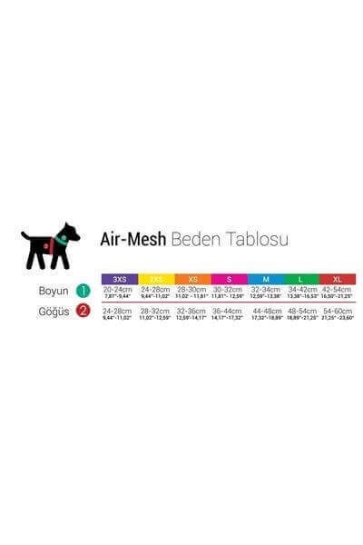 Tailpetz Air Mesh Göğüs Tasması YELLOW-L