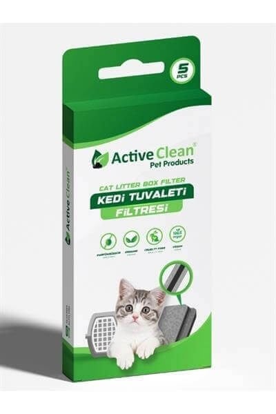 Active Clean Kedi Tuvaleti Filtresi 5 Ad