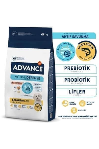 Advance Somonlu ve Pirinçli Küçük Irk Yetişkin Köpek Maması 7kg
