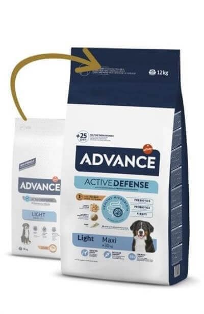 Advance Maxi Light Tavuk ve Pirinçli Kilolu Büyük Irk Yetişkin Köpek Maması 12 kg