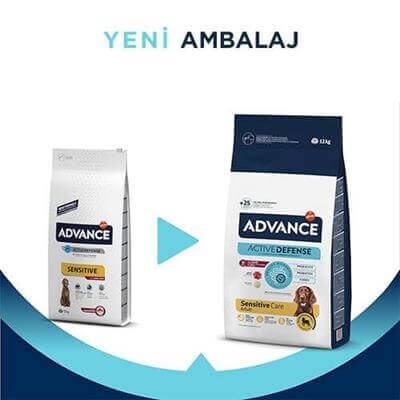 Advance Kuzu Etli ve Pirinçli Hassas Yetişkin Köpek Maması 12kg