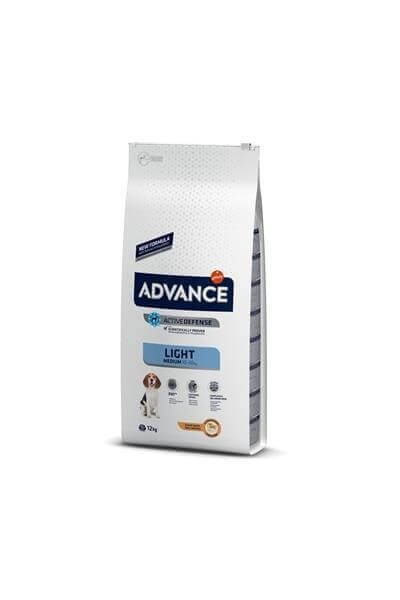 Advance Light Medium Düşük Kalorili Tavuklu Orta Irk Köpek Maması 12 Kg 