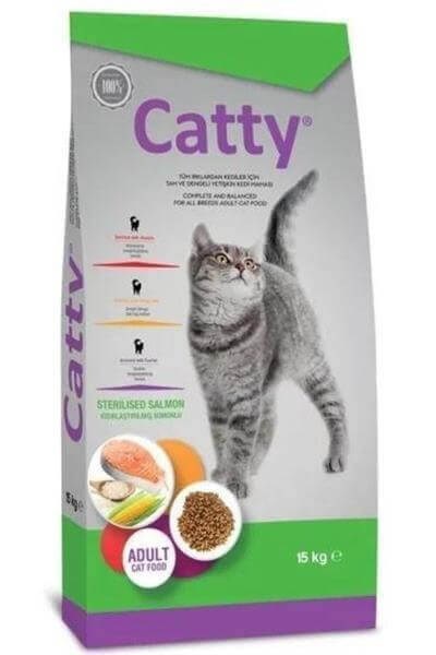 Catty Somonlu Kısırlaştırılmış Kedi Maması 15 Kg