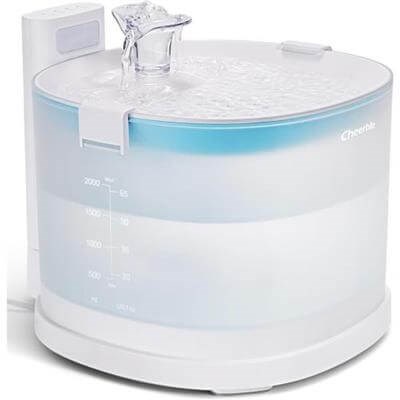 CHEERBLE E1 PLASTIK HAZNELI SARJLI OTOMATIK KEDI SU PINARI 2 Litre