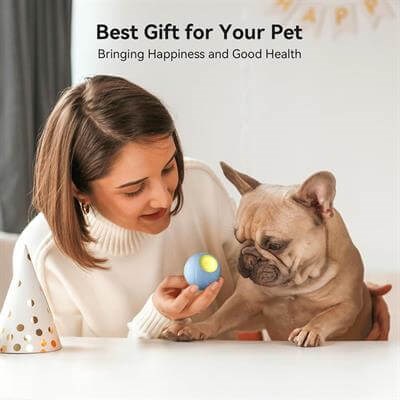 Cheerble Şarjlı Akıllı İneraktif Oyun Topu Mavi Small 5.5 cm