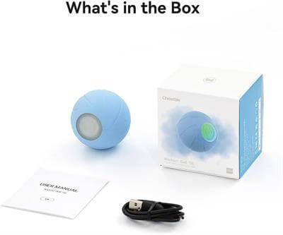 Cheerble Şarjlı Akıllı İneraktif Oyun Topu Mavi Small 5.5 cm