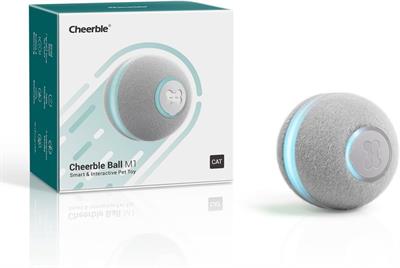 Cheerble Şarjlı Akıllı İneraktif Oyun Topu, Gri 4 cm