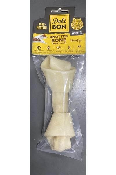 Delibon EKO16 Deri Elişi Düğüm Kemik Model Beyaz