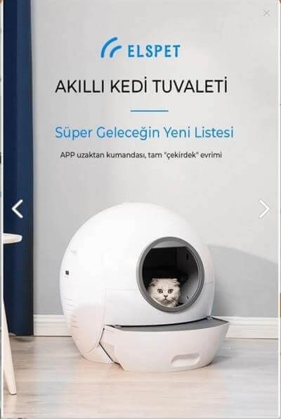 Els Pet Otomatik Smart Pro Akıllı Kedi Tuvaleti
