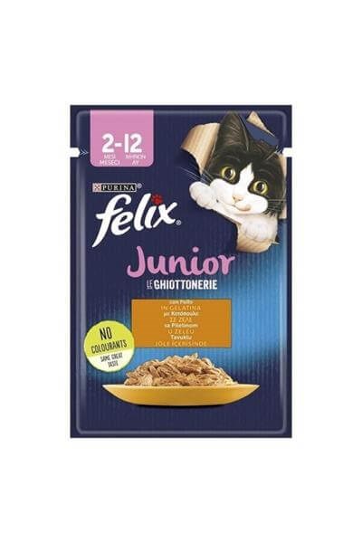 Felix Tavuklu Yavru Kedi Pounch Yaş mama 85gr