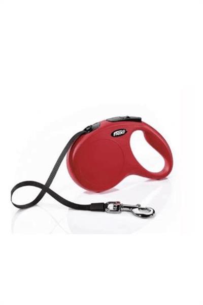 Flexi New Classic Şerit Otomatik Köpek Tasma Kırmızı M5 MT