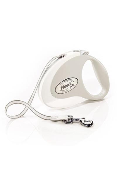 Flexi Style M Beden Beyaz 5 mt Şerit Tasma