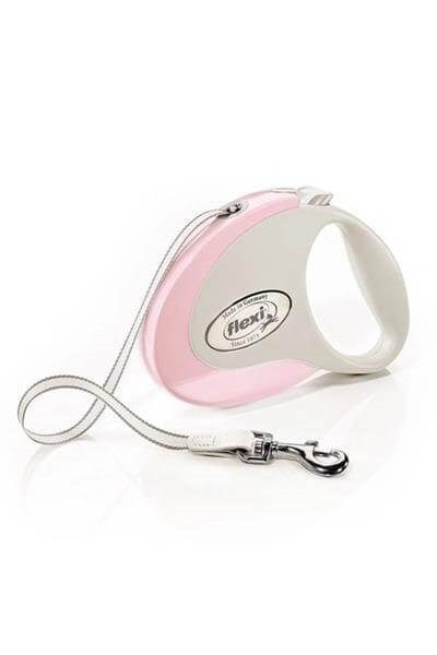 Flexi Style M Beden Pembe 5 mt Şerit Tasma