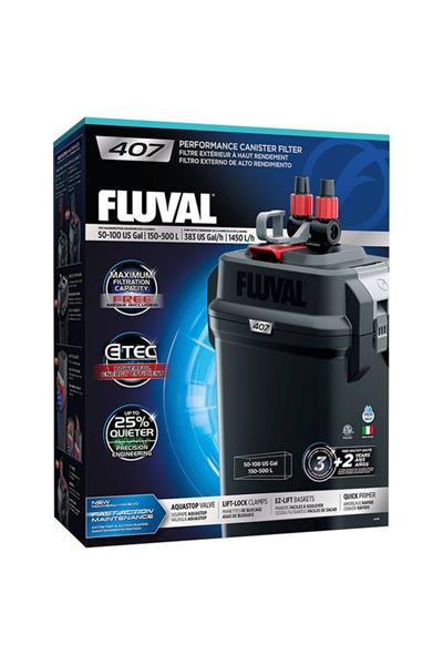 Fluval 407 Dış Filtre 1450 l/h / 150-500 Lt