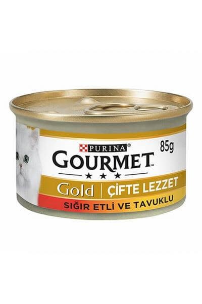 Gourmet Gold Çifte Lezzet Sığır/Tavuk Etli Konserve-85 gr