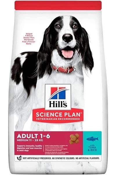 Hills Dog Adult Medium Ton Balıklı Pirinçli Köpek Maması 10+2 KG