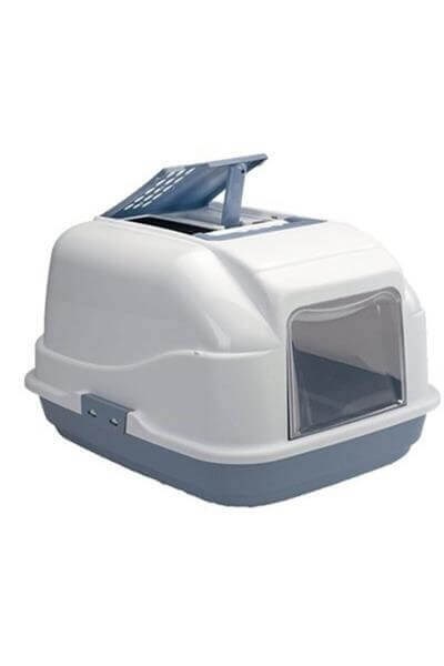 Imac Easy Cat Filtreli Kapılı Kedi Tuvalet Kabı MAVİ