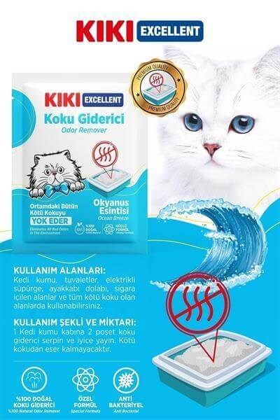 Kiki Excellent Kedi Kumu Koku Giderici Okyanus Kokulu 25 GR
