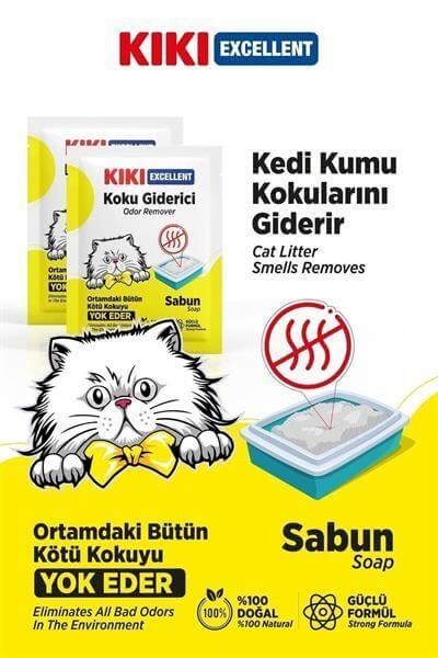 Kiki Excellent Kedi Kumu Koku Giderici  Sabun Kokulu 25 gr 