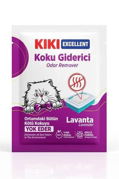 Kiki Excellent Kedi Kumu Koku Giderici Toz Lavanta 25 GR
