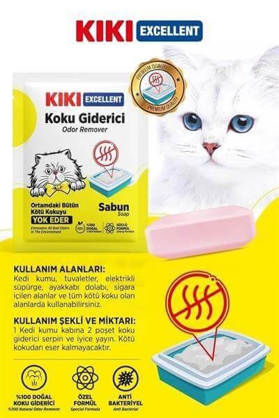 Kiki Excellent Kedi Kumu Koku Giderici  Sabun Kokulu 25 gr 