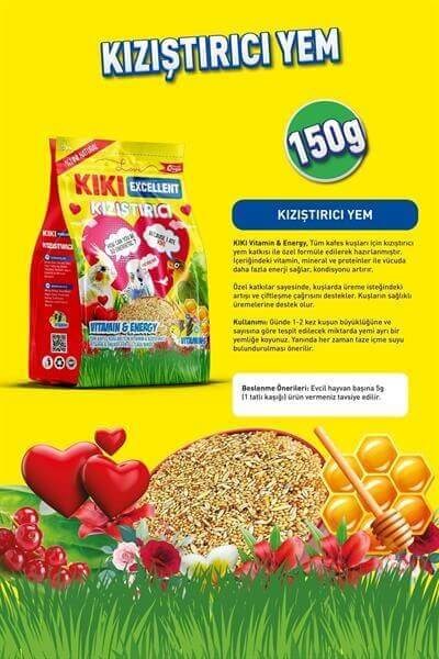 Kiki Excellent Kuş Kızıştırıcı Yem 150gr